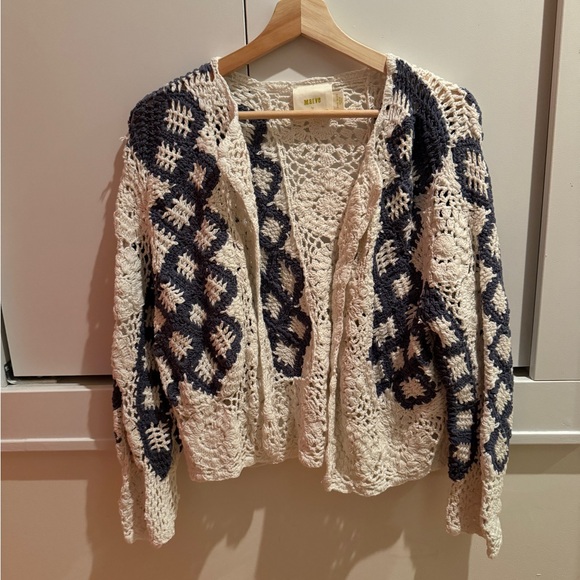 Anthropologie Crochet Kimono Jacket - Picture 5 of 10